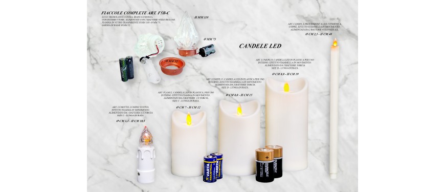 Arredi funebri candele e fiaccole 0120