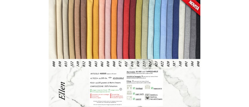 Arredi funebri Cartella colori tessuto Ellen 0147