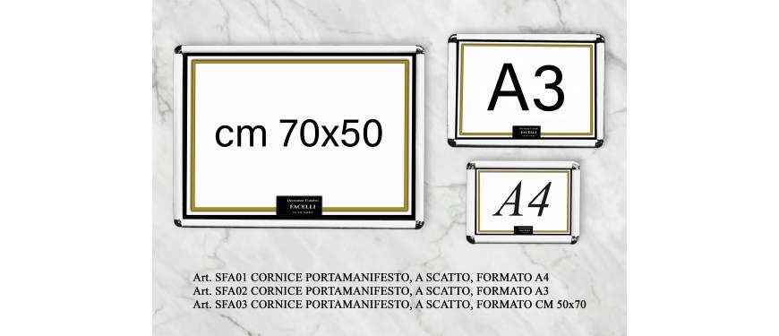Arredi funebri cornici portamanifesti a scatto 0258